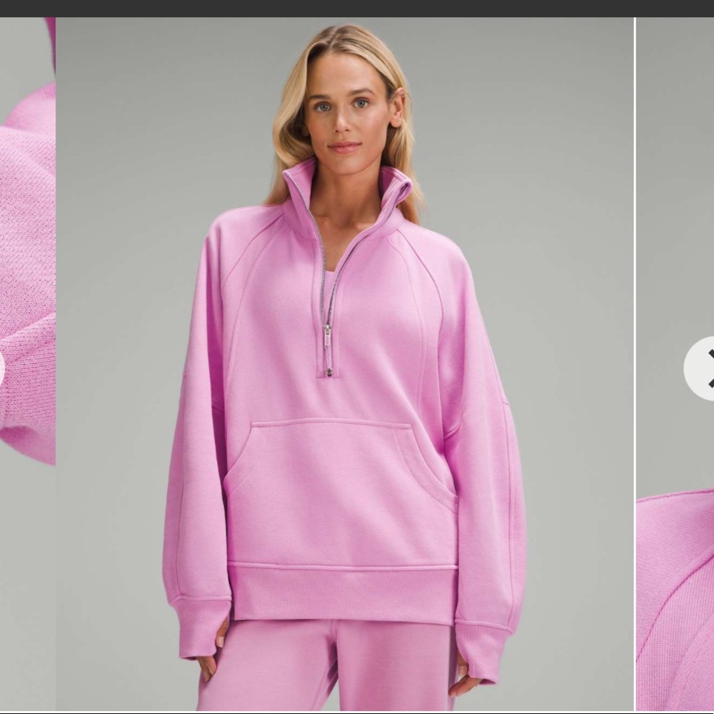 Scuba oversized pullover *long* dahlia mauve